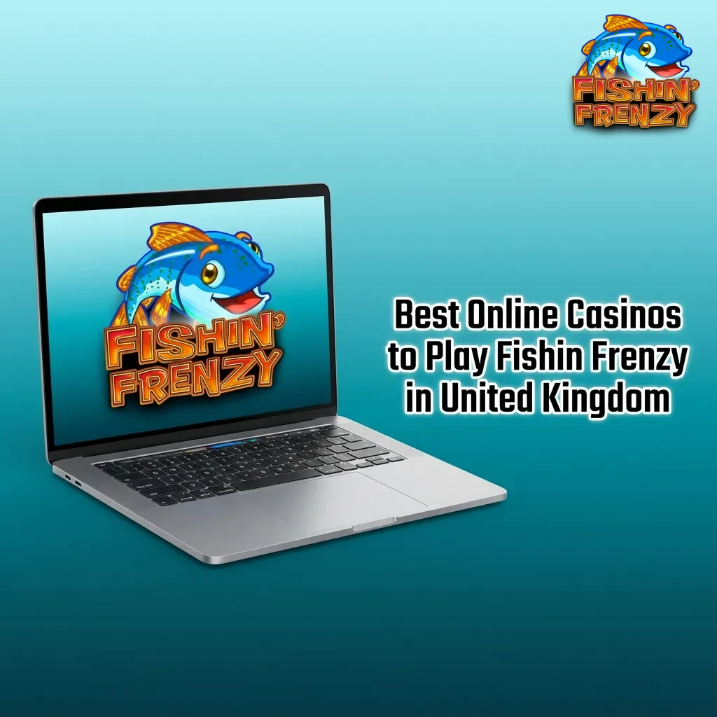 Top UK online casinos featuring Fishin Frenzy slot game with licensing info, payment options, and Casino Kings details