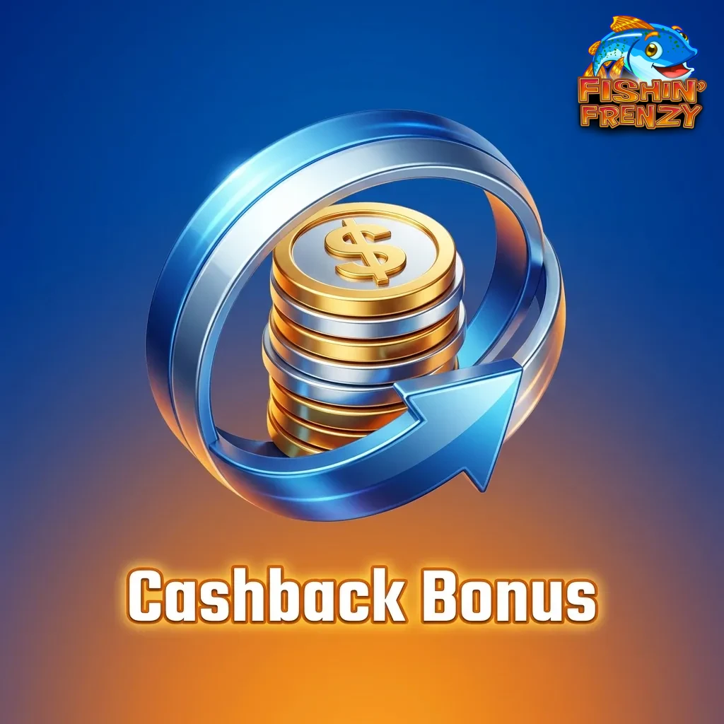 Cashback bonus concept showing percentage of losses returned to player, illustrated with £10 back from £100 loss